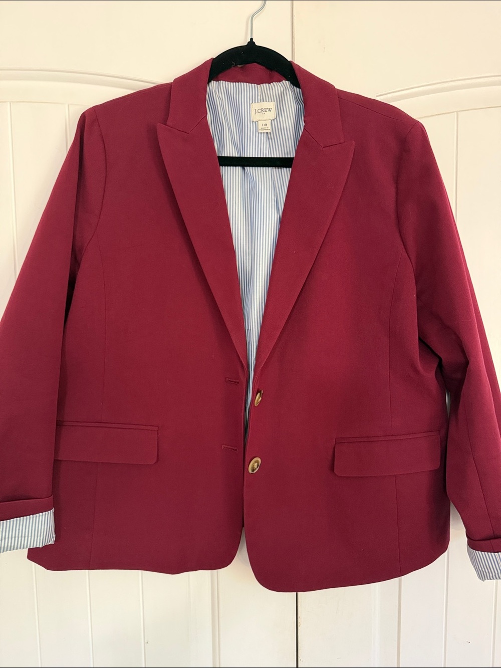 J. Crew Men's Wine-Red Blazer